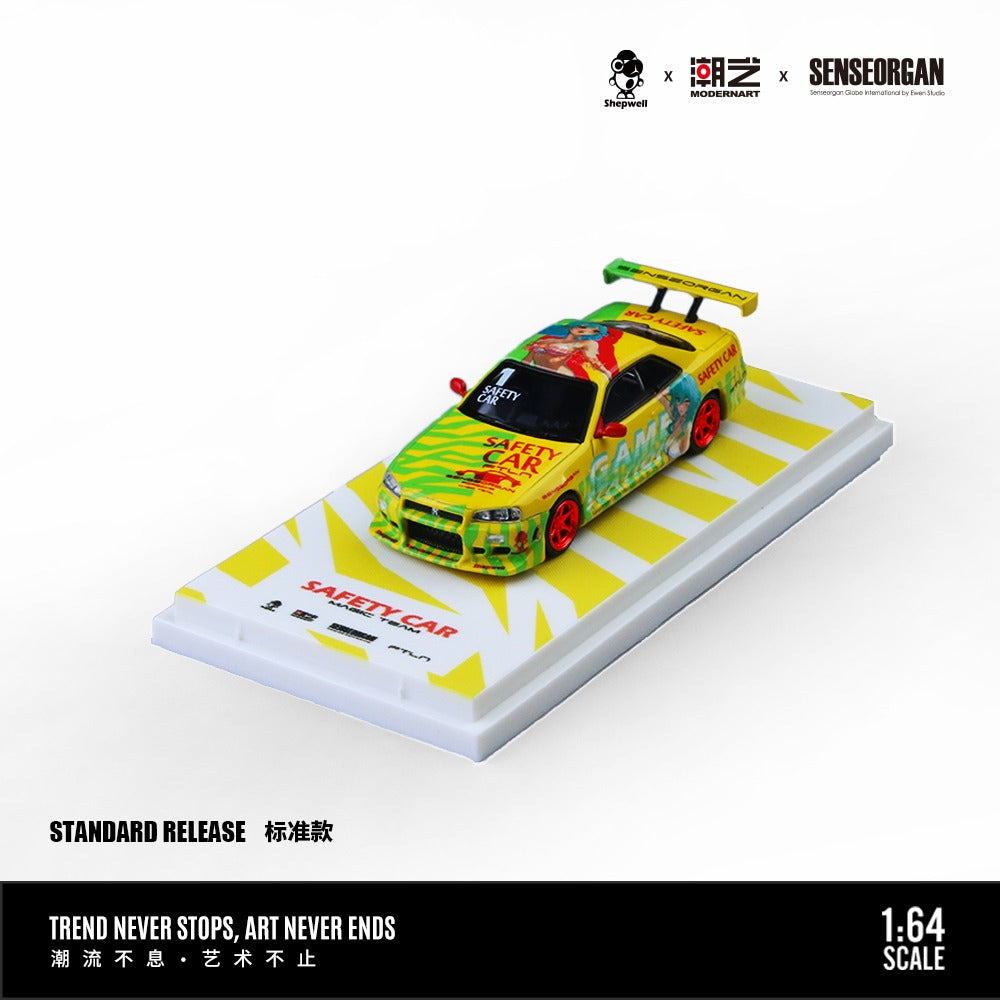 ModernArt & SENSEORGAN Collaboration Nissan GT-R R34 Tribute to Youth