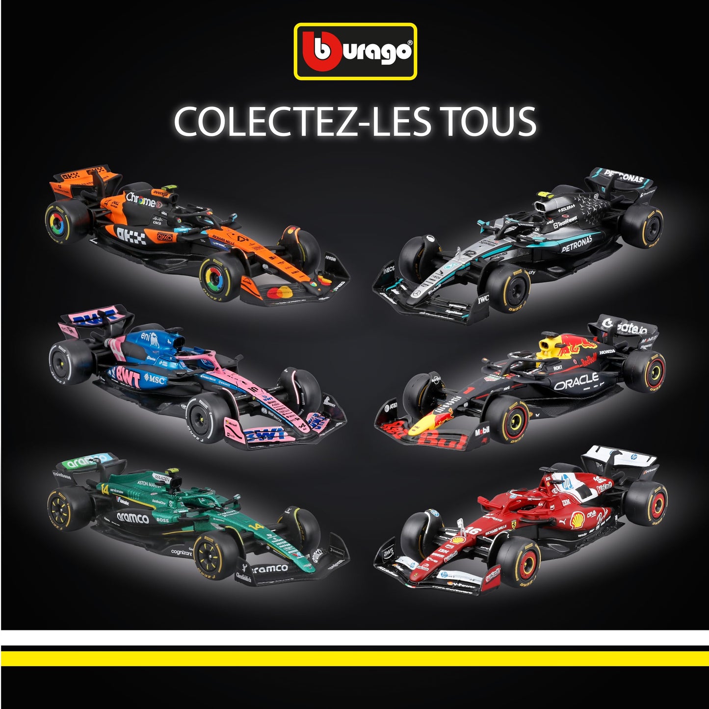 Bburago - F1 BWT Alpine A525 2025#10 Gasly, Voiture Diecast à l'échelle 1:43 avec détails Authentiques, réplique F1 Alpine, livrée Bleue/Rose, Licence Officielle, âge recommandé 3+ Ans