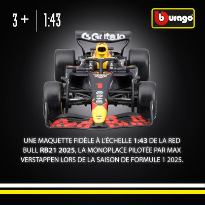 Bburago - F1 BWT Alpine A525 2025#10 Gasly, Voiture Diecast à l'échelle 1:43 avec détails Authentiques, réplique F1 Alpine, livrée Bleue/Rose, Licence Officielle, âge recommandé 3+ Ans