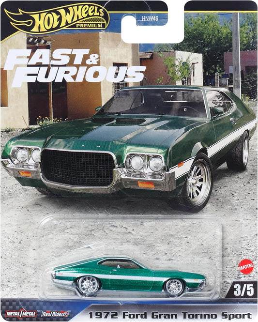 FAST AND FURIOUS Auto FORD GRAN TORINO SPORT 1972 - Maquette Die Cast Scala 1:64 - longueur 7cm - HYP72