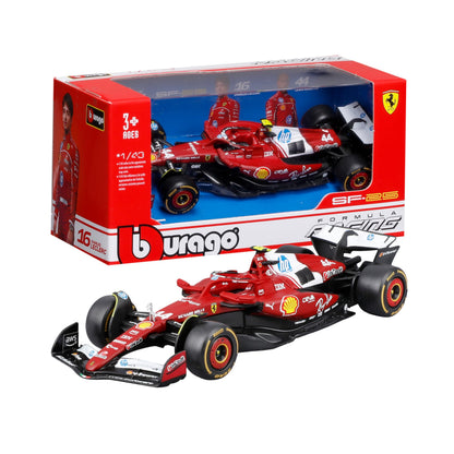 Bburago - F1 BWT Alpine A525 2025#10 Gasly, Voiture Diecast à l'échelle 1:43 avec détails Authentiques, réplique F1 Alpine, livrée Bleue/Rose, Licence Officielle, âge recommandé 3+ Ans
