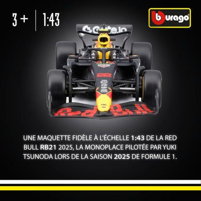 Bburago - F1 BWT Alpine A525 2025#10 Gasly, Voiture Diecast à l'échelle 1:43 avec détails Authentiques, réplique F1 Alpine, livrée Bleue/Rose, Licence Officielle, âge recommandé 3+ Ans