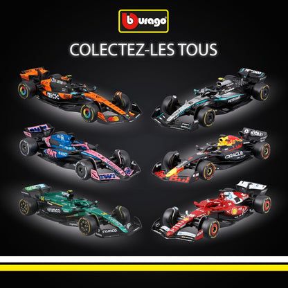 Bburago - F1 BWT Alpine A525 2025#10 Gasly, Voiture Diecast à l'échelle 1:43 avec détails Authentiques, réplique F1 Alpine, livrée Bleue/Rose, Licence Officielle, âge recommandé 3+ Ans