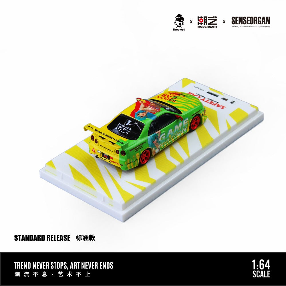 ModernArt & SENSEORGAN Collaboration Nissan GT-R R34 Tribute to Youth
