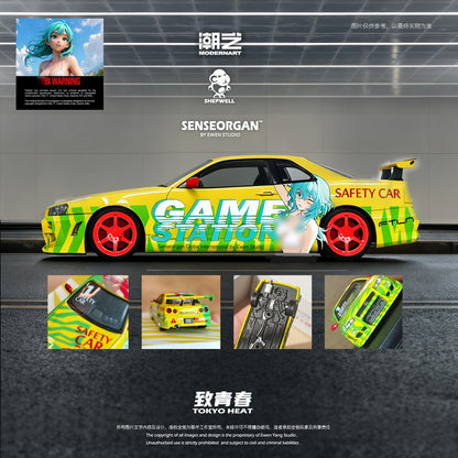 ModernArt & SENSEORGAN Collaboration Nissan GT-R R34 Tribute to Youth