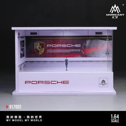 MoreArt Porsche Lighting & Rotating Diorama Display Scene
