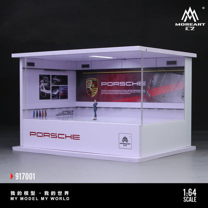 MoreArt Porsche Lighting & Rotating Diorama Display Scene