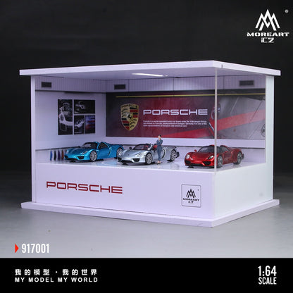 MoreArt Porsche Lighting & Rotating Diorama Display Scene